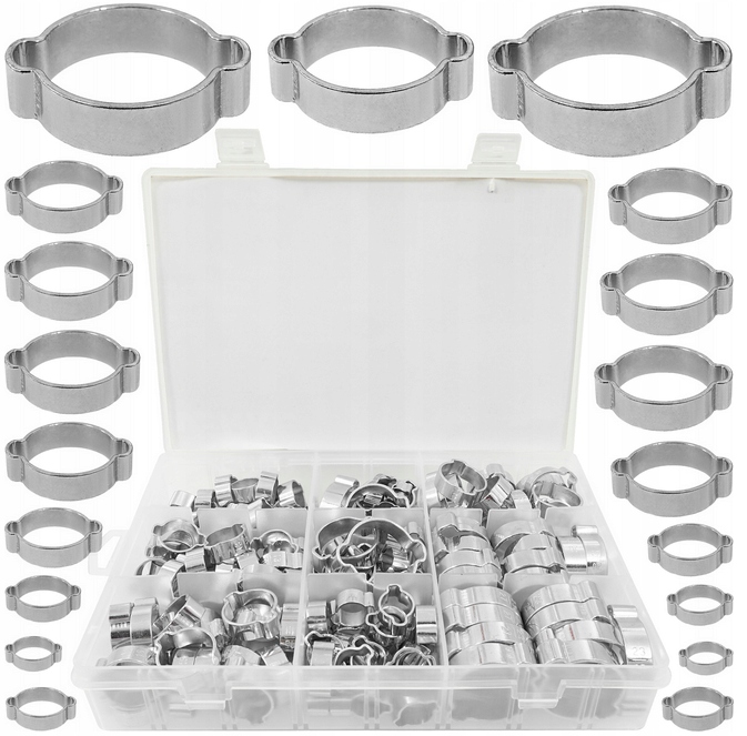 Obejmy Zaciskowe Stalowe Metalowe Zestaw Obejm Zaciskowych Z Uszami Zaciski