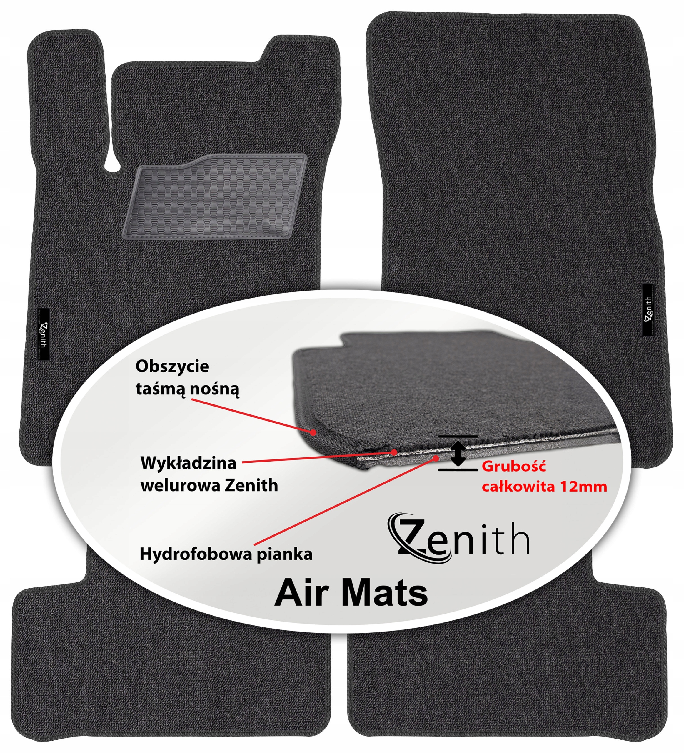 Mercedes Cla C118 2019 Velúrové koberčeky do auta Zenith Air Mats