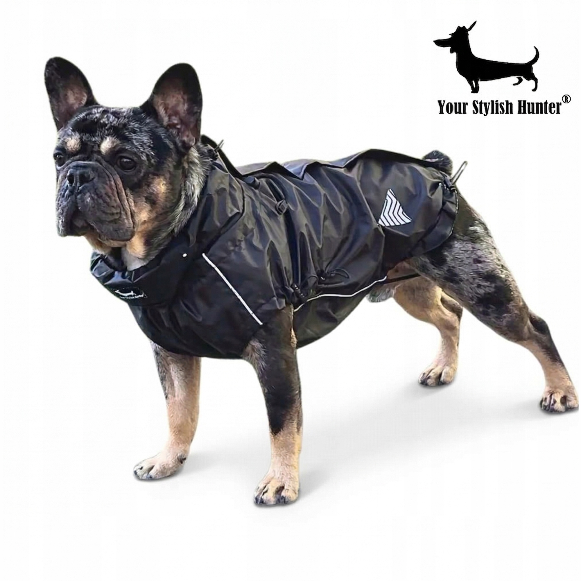 Levně Voděodolná bunda pro psa, kabátek, oblečení pro francouzského buldočka L