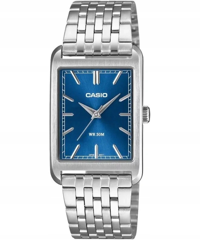 Pánské Hodinky Casio MTP-B215D-2AVER Stříbrné S Klasickým Náramkem