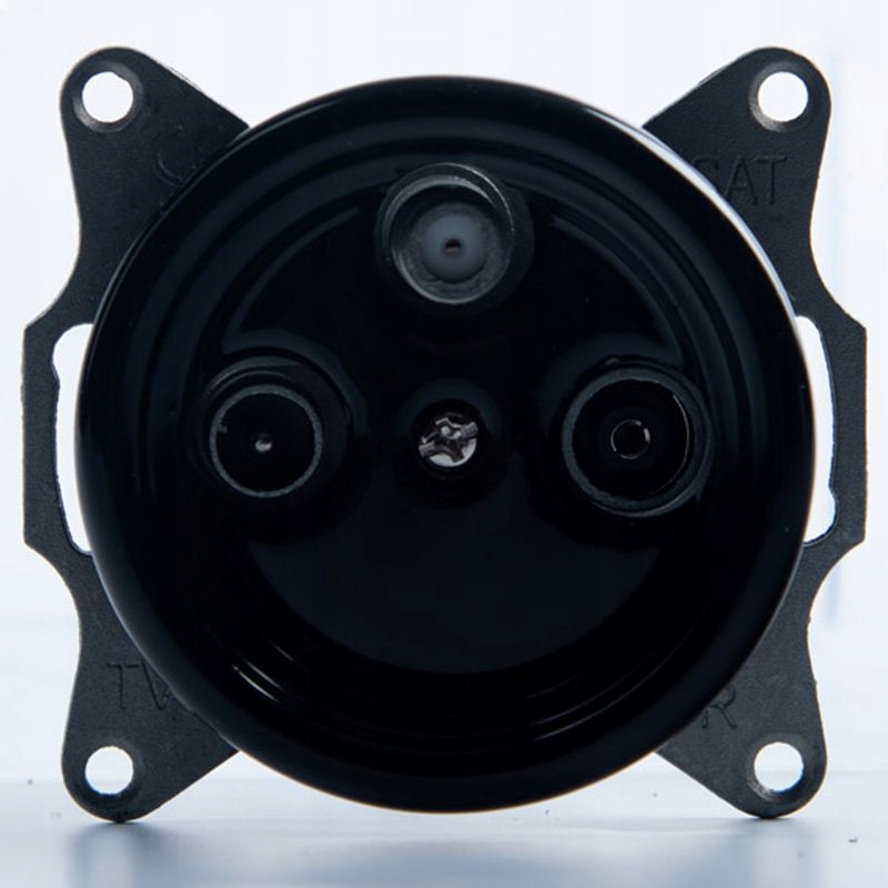 KERAMICKÁ PODOMIETKOVÁ RTV ZÁSUVKA ČIERNA BEZ RÁMČEKA Kód výrobcu A0199