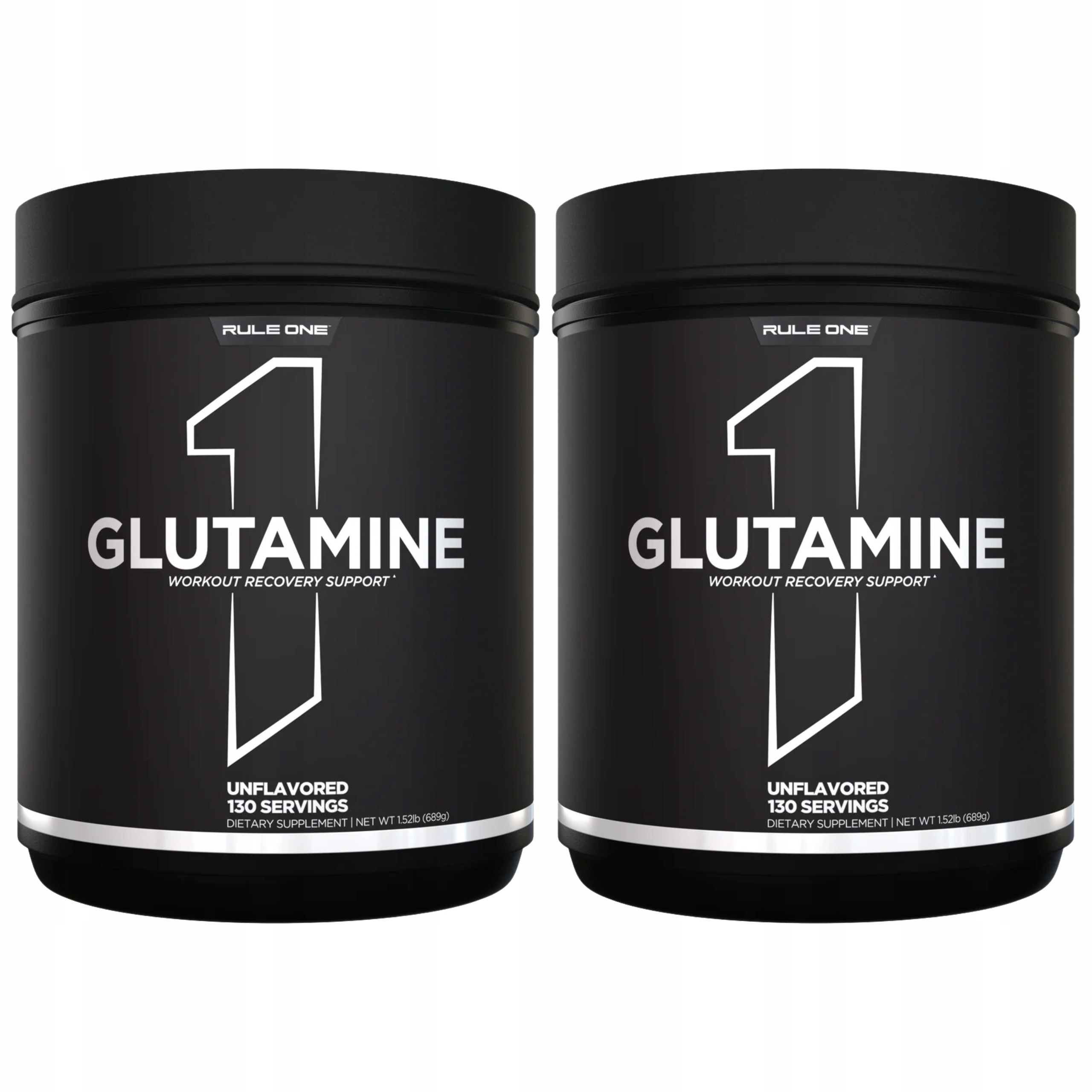 2x Glutamin L-Glutamin 5000 mg Regenerace Imunita 689 g Rule 1 R1