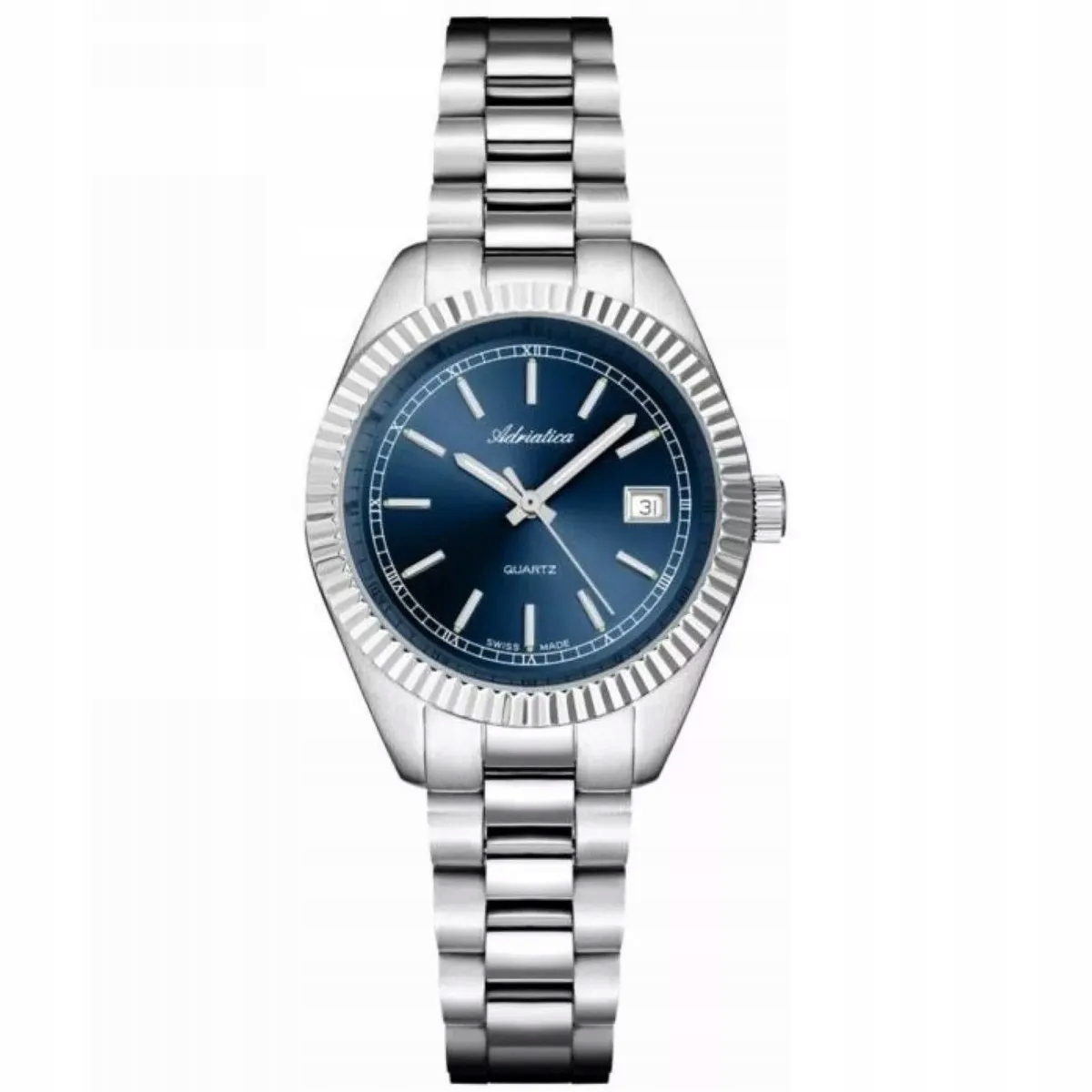 Adriatica Dámské stříbrné hodinky s datumovkou A3090.5115Q