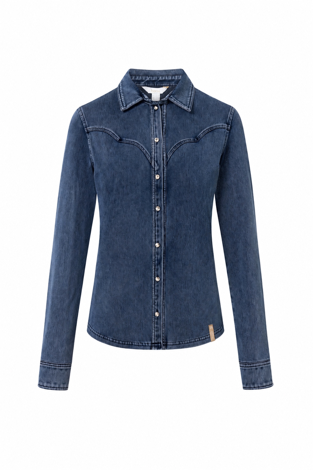 Koszula jeździecka damska Horze Ulrika Western 26SS jeans 36