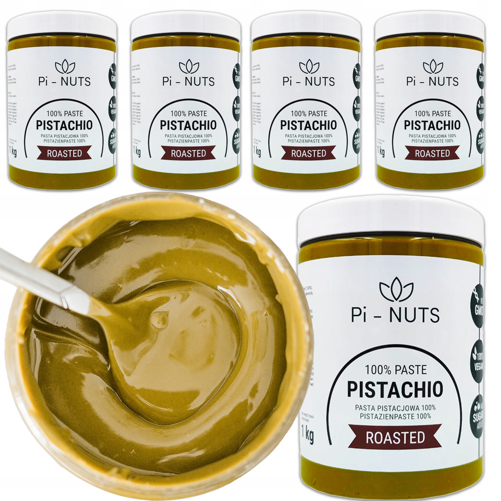 Pasta Pistacjowa 5kg 100% z pistacji prażonych do ciasta deserów lodów