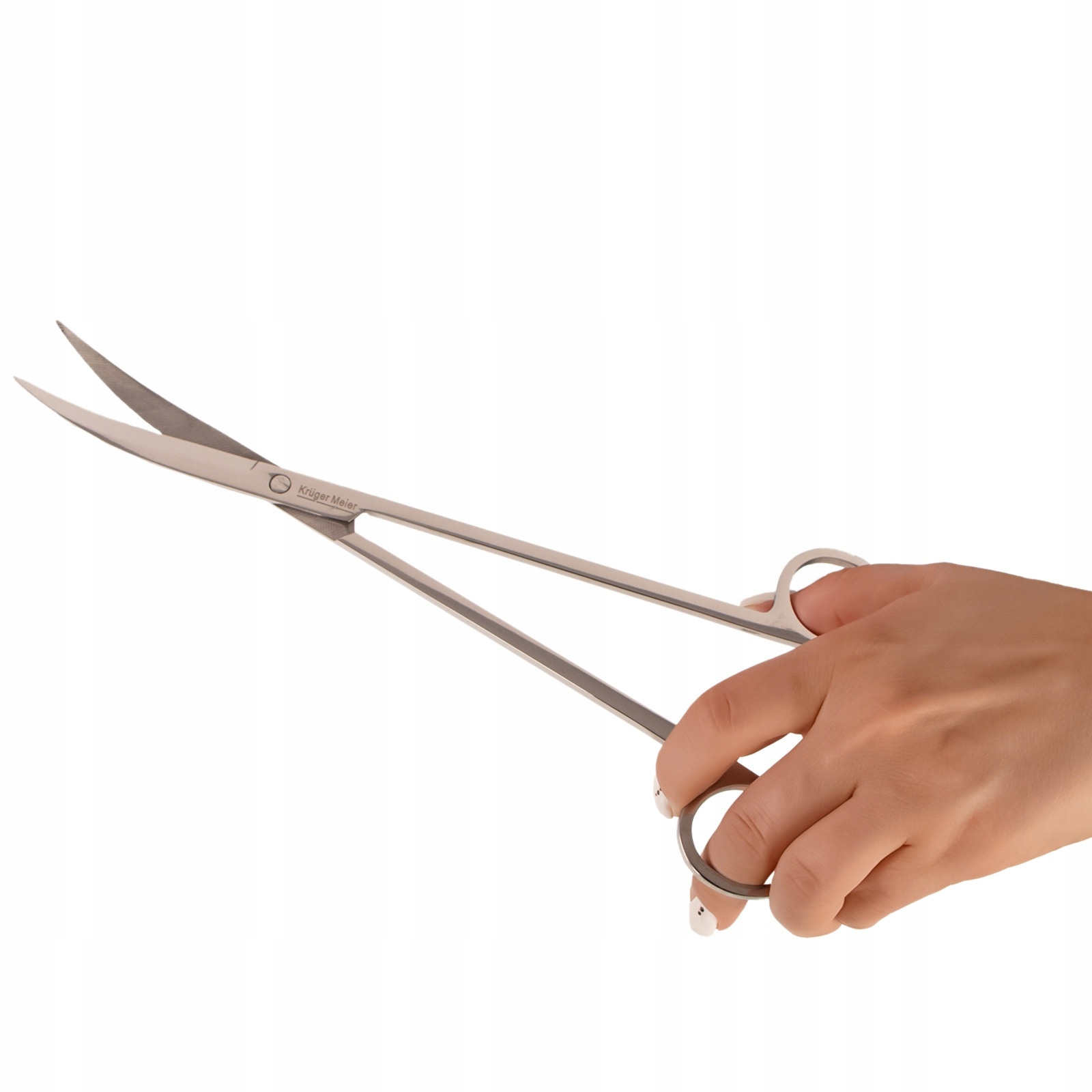 DŁUGIE NORZYCE AKWARYSTYCZNE DO PRZYCINANIA ROŚLINEK ZAGIĘTE WYGODNE 25CM