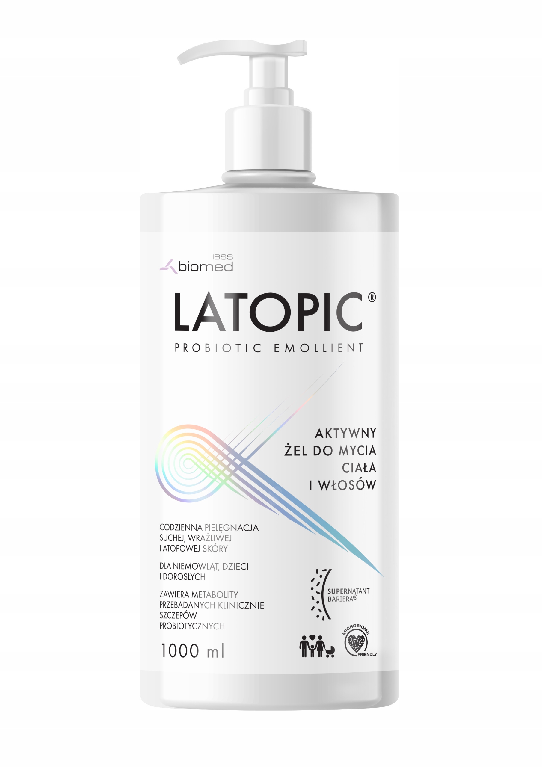 Latopic Żel do mycia Ciała i włosów od 1 dnia życia 1000ml