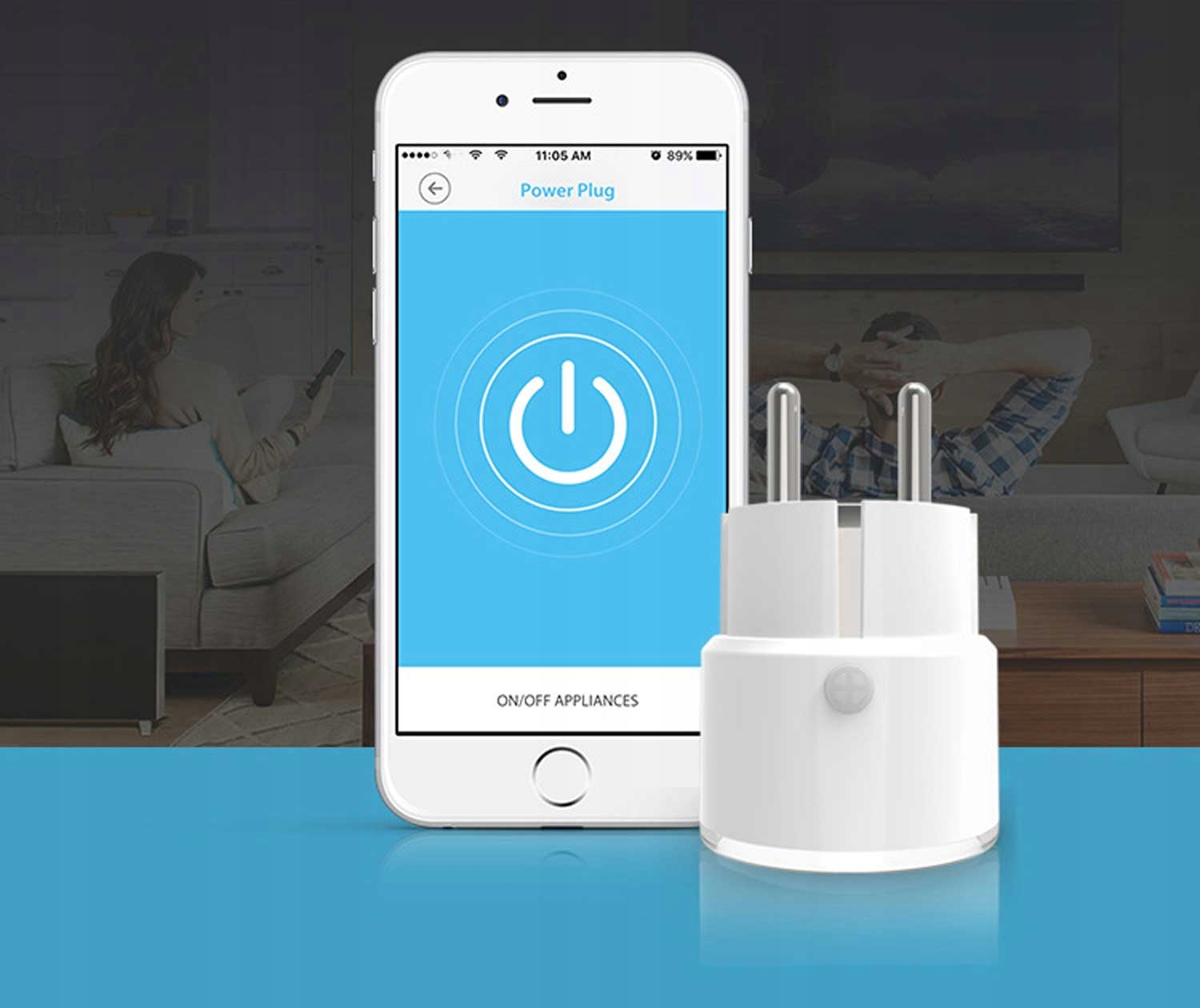 Gniazdko SMART WIFI 3680W 16A Kod producenta INTELIGENTNE GNIAZDKO SIECIOWE APLIKACJA