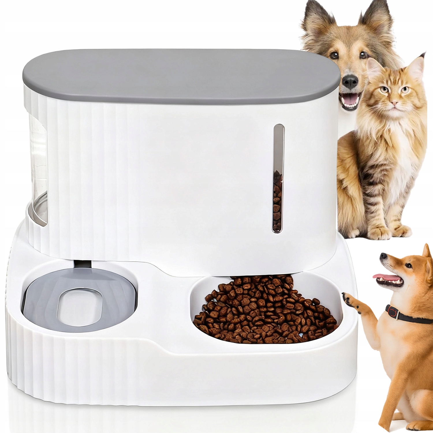 Levně Miska Výdejník Vody a krmivo Pro Kočky a Dávkovač dávkovač 2 v 1, netoxický