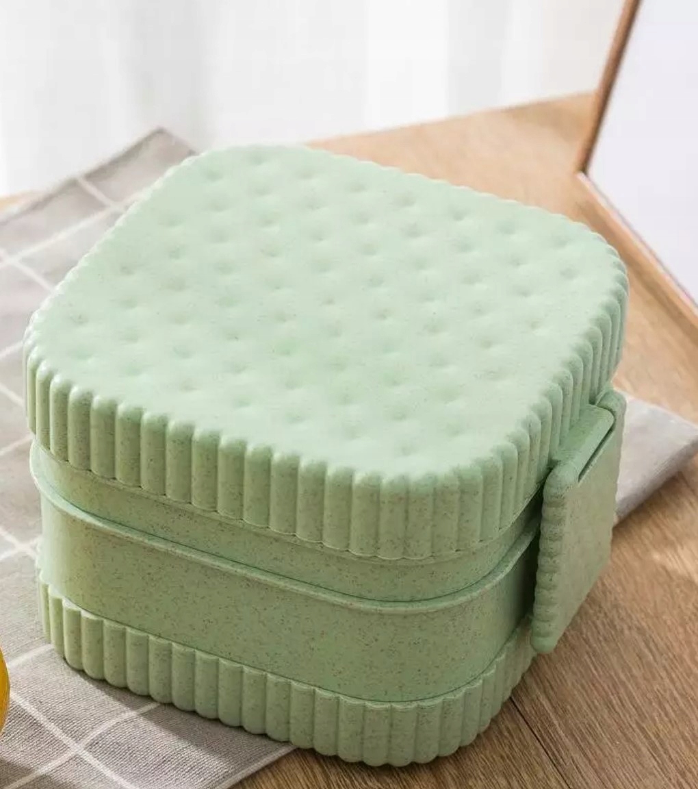 

Lunch box Bio ze słomy pszenicznej z łyżką 5 elem.
