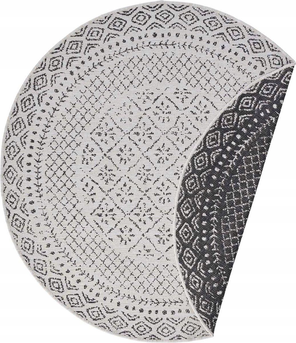 

Dywan czarny okrągły,płaskotkany,sznurkowy 160cm