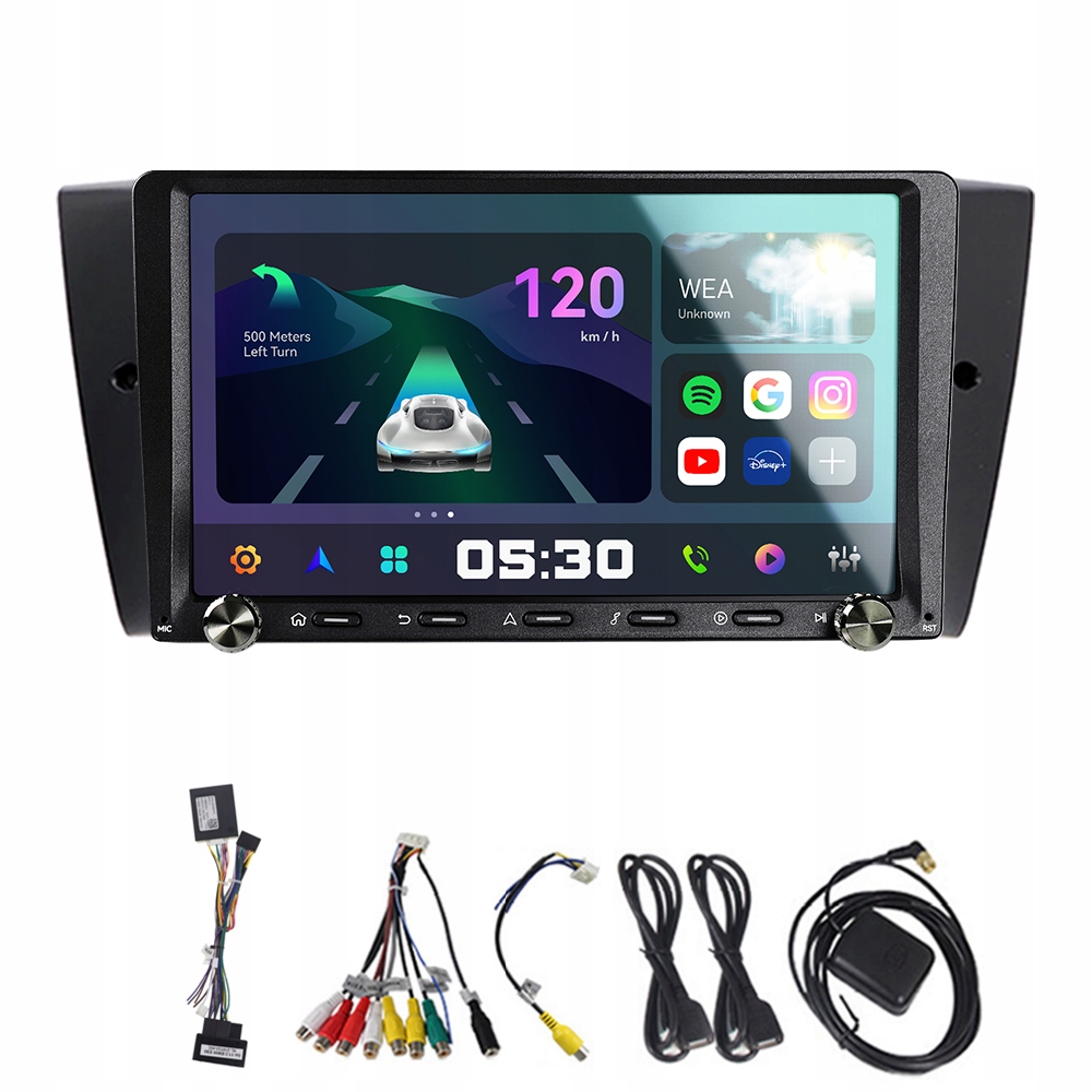 2Din Android 13 autorádio pro Bmw řady 3 E90 E91 E92 E93 2006-2012 Carplay