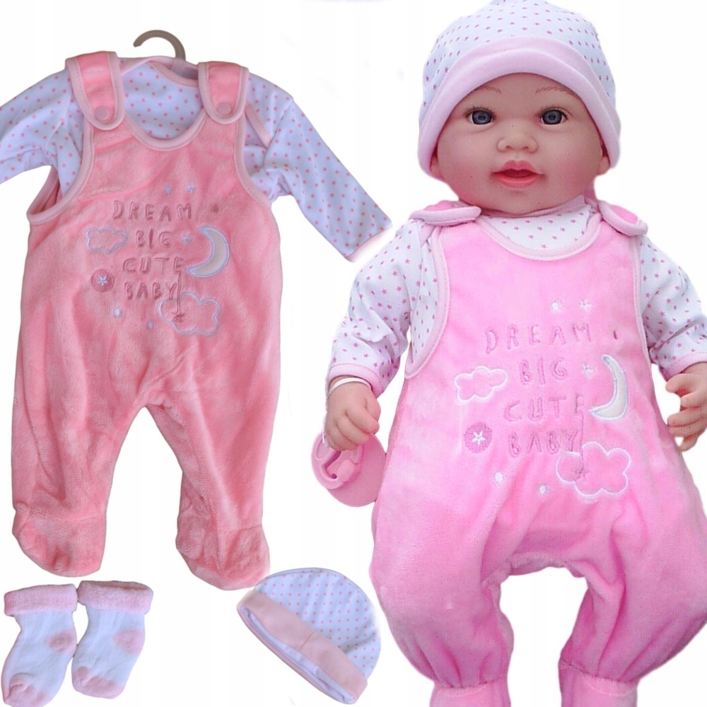 

Ubranko Dla Lalki Bobas 45cm Pajacyk Śpioszki body