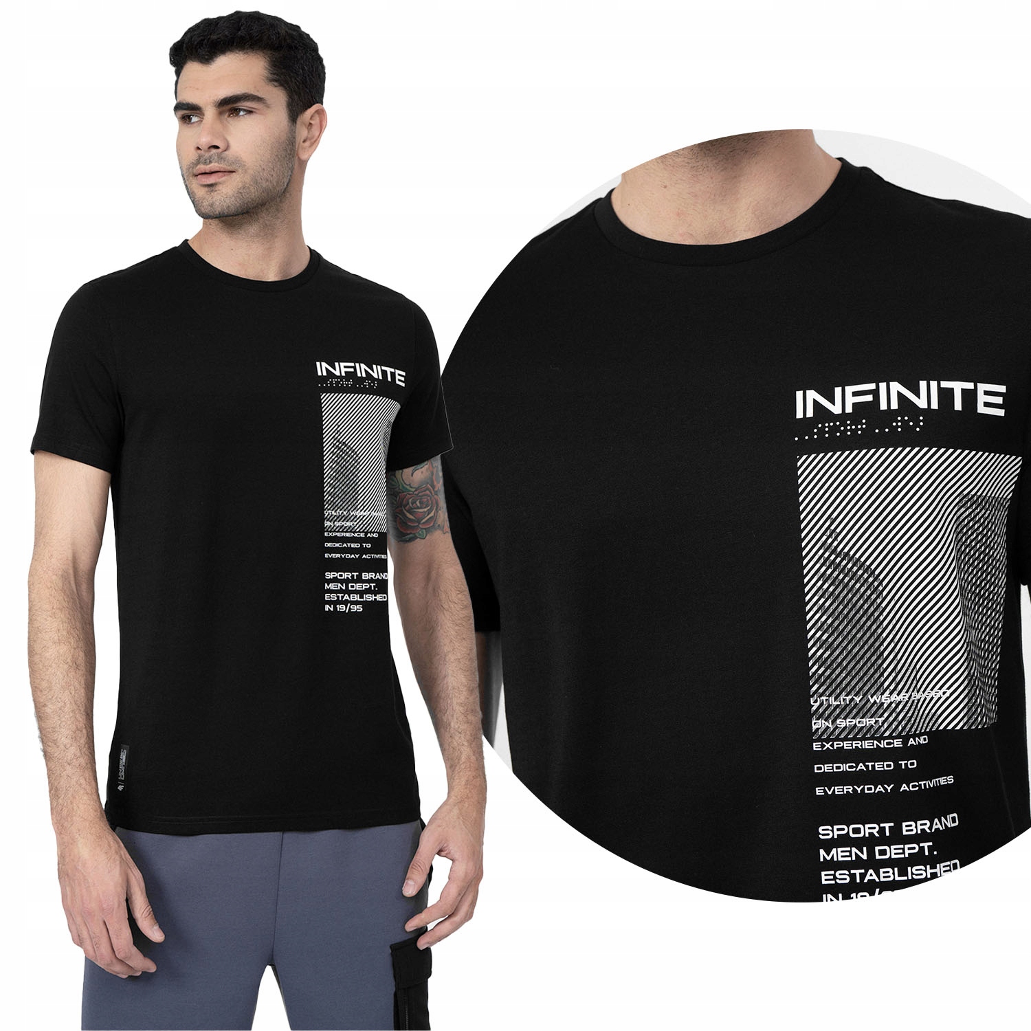 

Koszulka Męska 4F T-shirt Bawełna Sport SS23M306