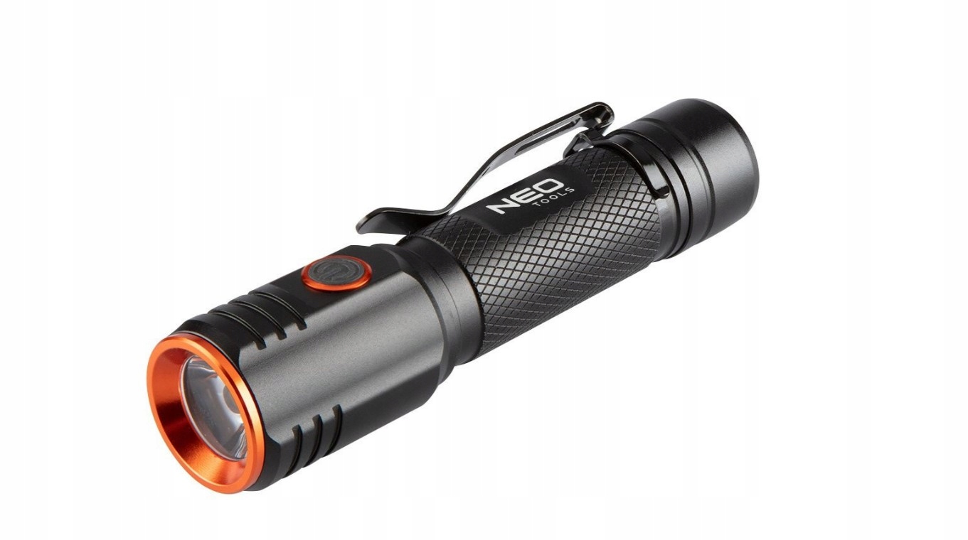 Neo 99-067 Latarka akumulatorowa Usb C 2000 lm czarna