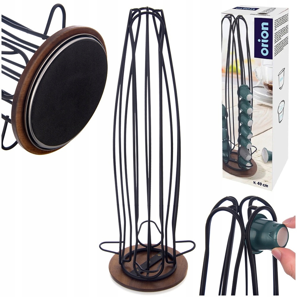 Levně Stojan na Kapsle Nespresso na kávové kapsle, organizér, dávkovač, kovový