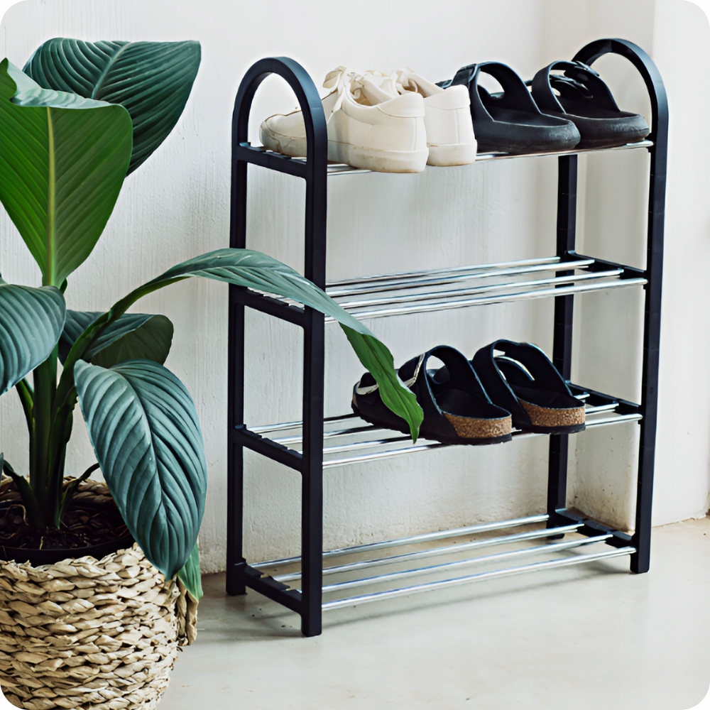 SZAFKA NA BUTY PÓŁKA REGAŁ STABILNY STOJAK MOBILNY SKŁADANY 4 RZĘDY Marka Mados