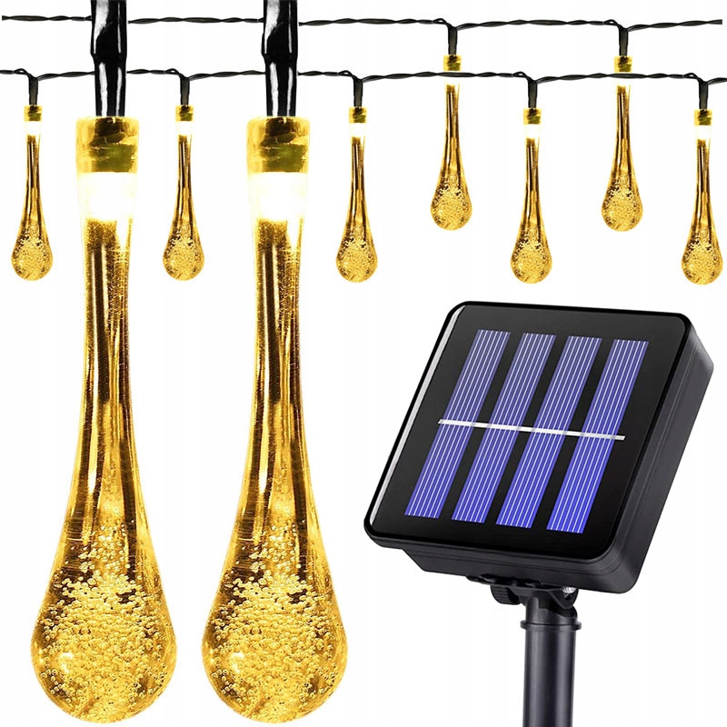 

Girlanda Solarna Świetlna Lampki Sople 30 Led