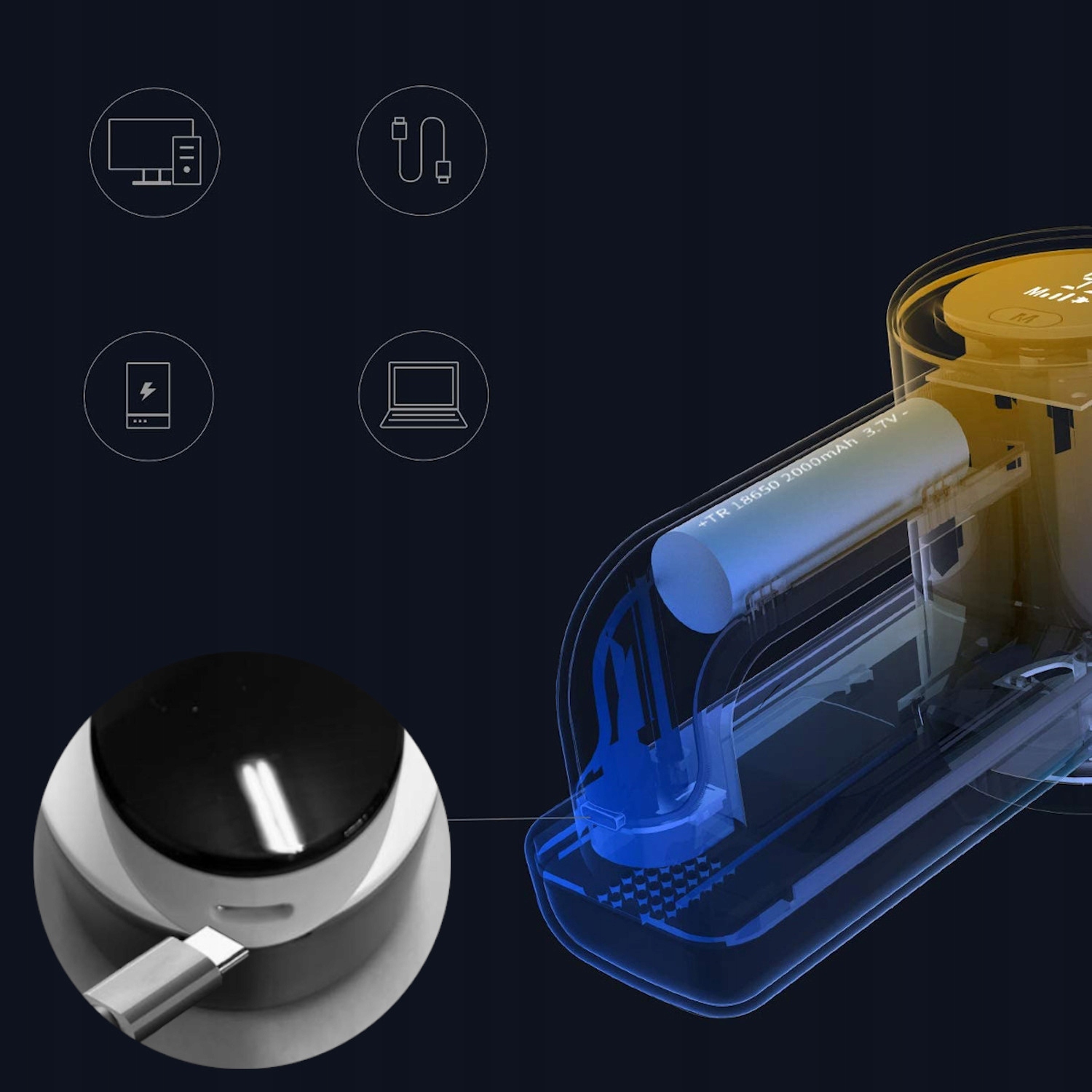 GOLARKA do ubrań swetrów tapicerki DUŻA MOCNA NOWOCZESNA 6 NOŻY SZCZOTECZKA Kolor dominujący czarny