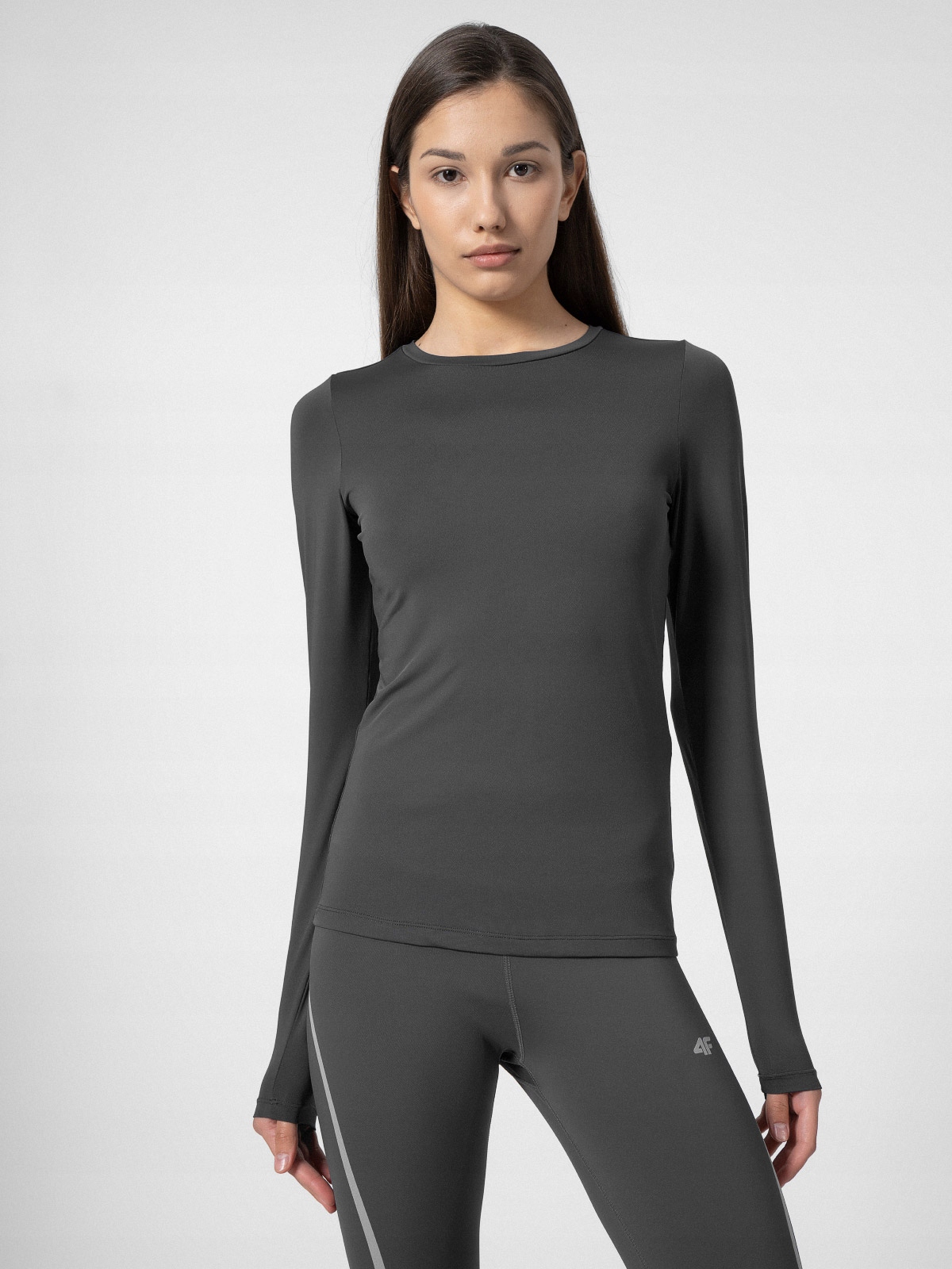 BLUZKA DAMSKA 4F SPORTOWA KOSZULKA TENISOWA DO SQUASHA DŁUGI RĘKAW Kolekcja 2023