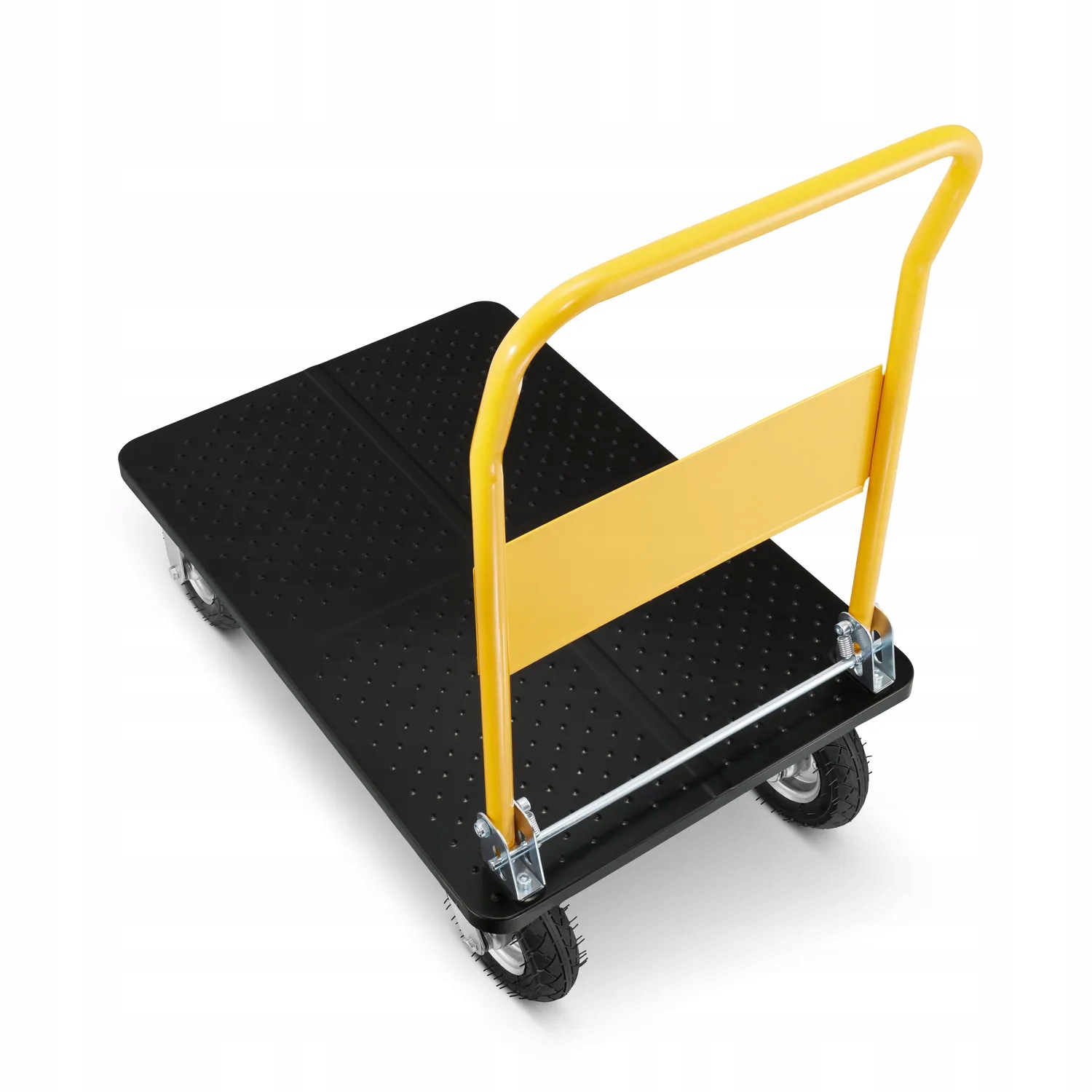 Wózek magazynowy transportowy platformowy składany pompowane koła HIGHER PRO 500kg LH10-500-P — 22