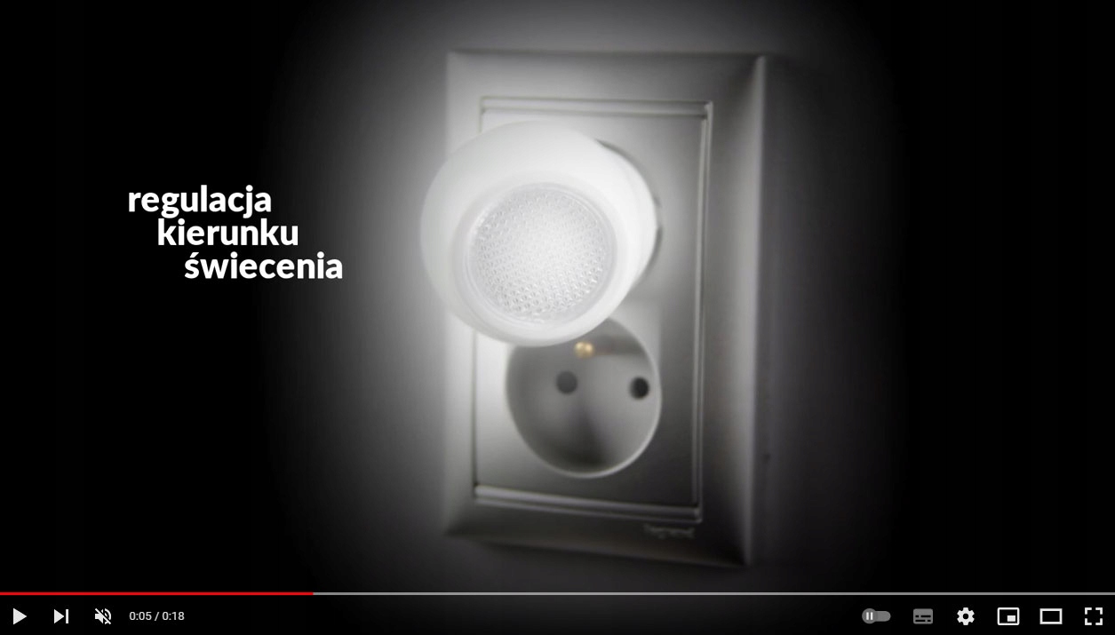 Lampka LED nocna do kontaktu CZUJNIK ZMIERZCHU Bohater brak