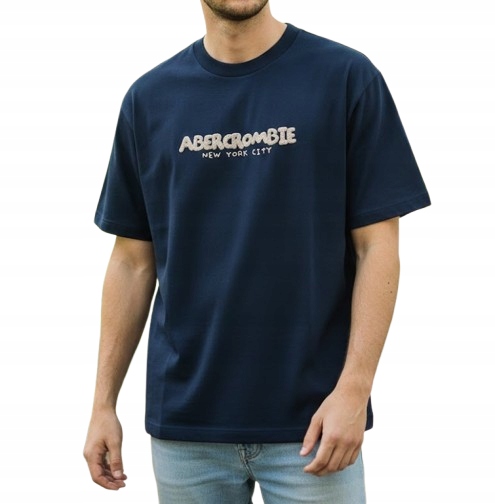 tričko Abercrombie&Fitch tričko M soft, prémiová modrá barva