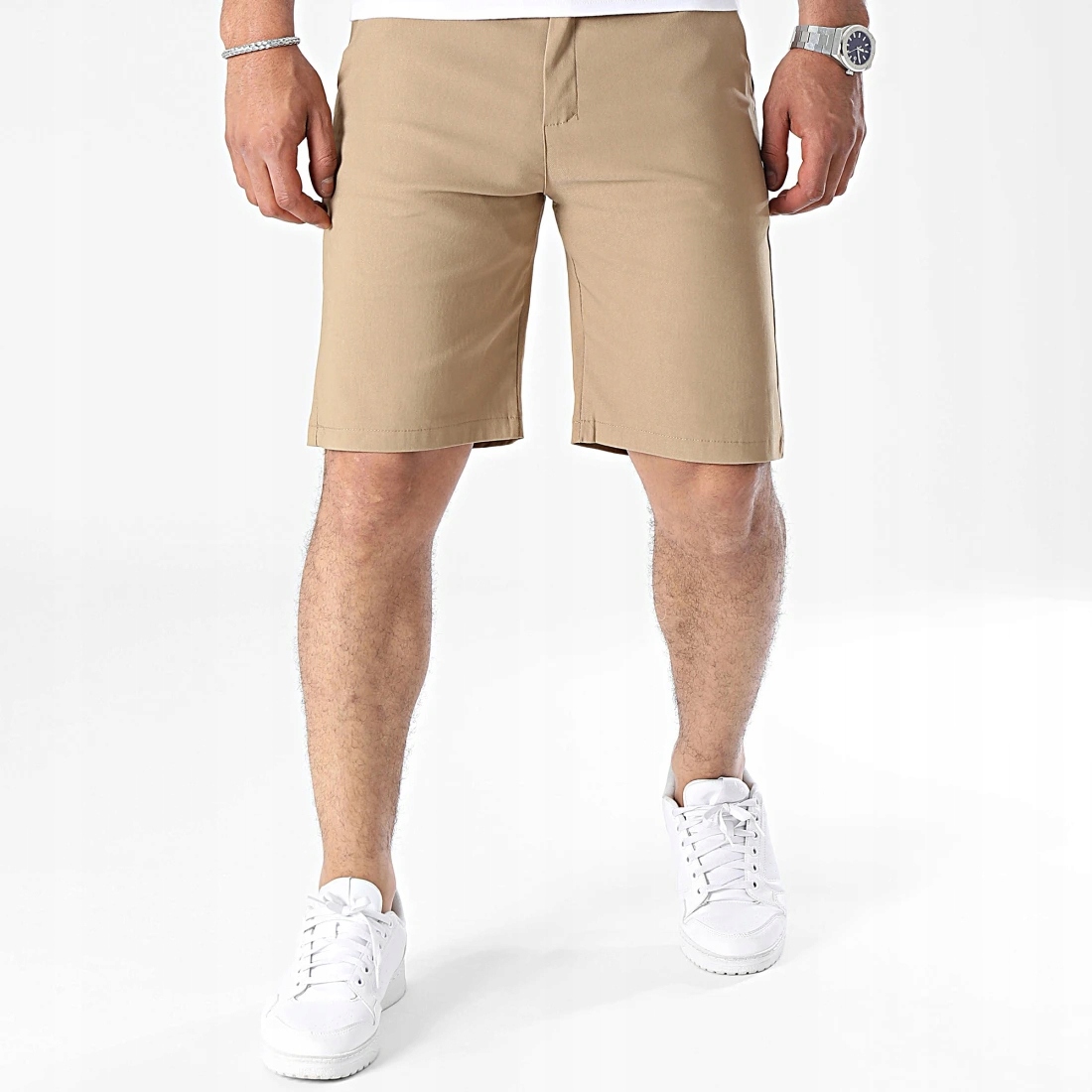Kraťasy s krátkými chino kalhotami, elastické, regular