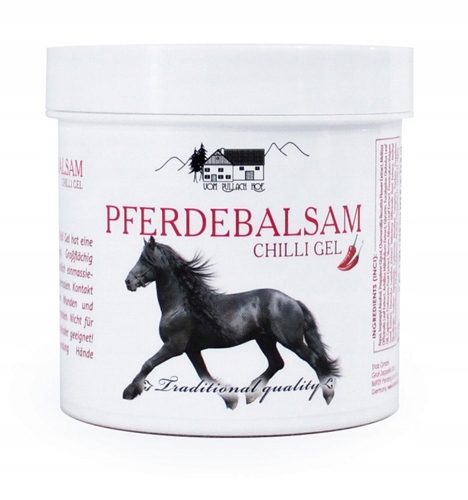 

Maść Końska Rozgrzewająca Pferdebalsam Chili 250ml