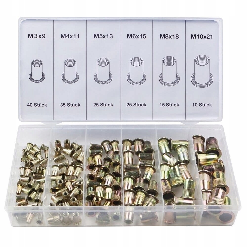 

Falon Tech Nitonakrętki 150szt. M3-M10 FT0150