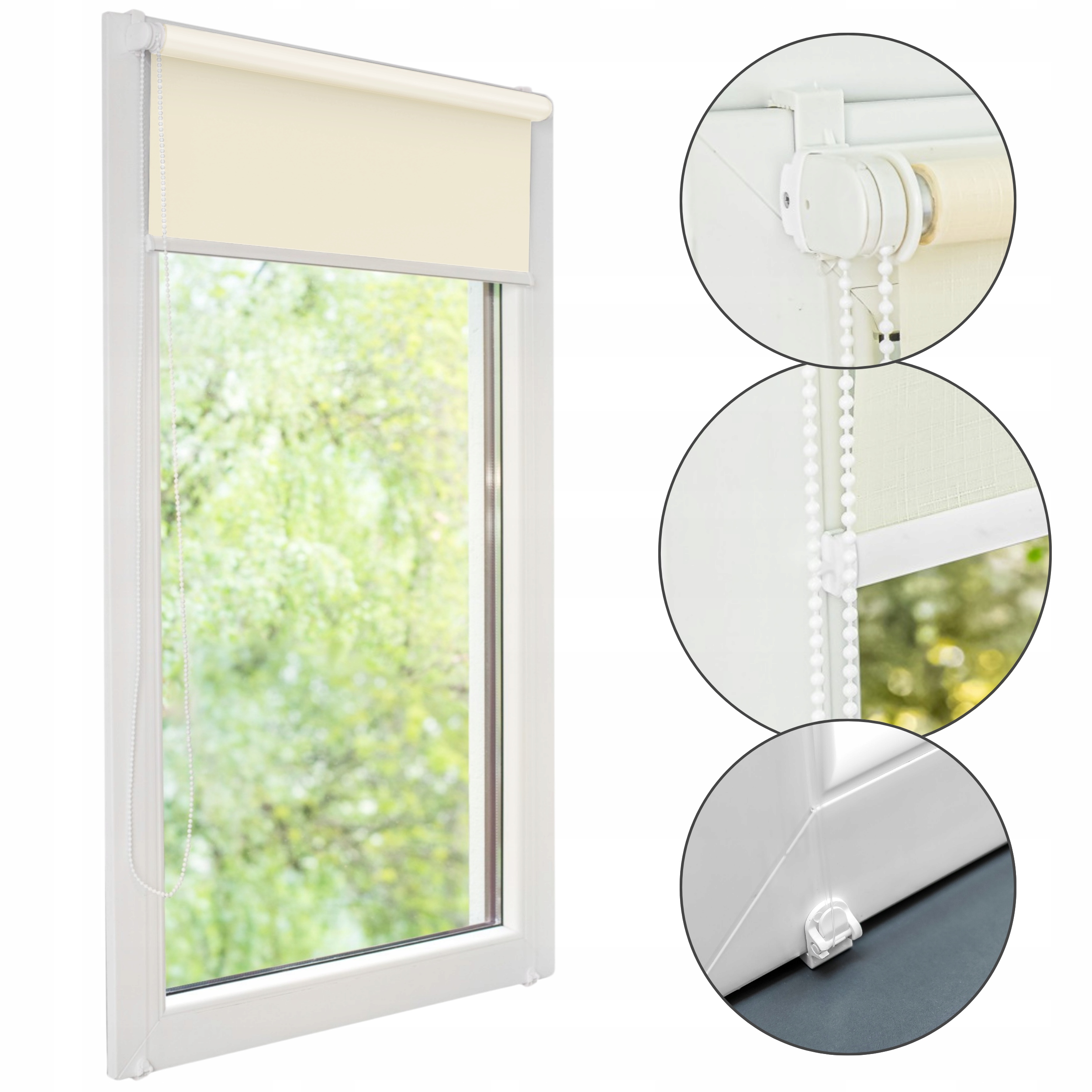 Interiérové okenní rolety Složené S Napínákem 101x220 Na Míru Barvy