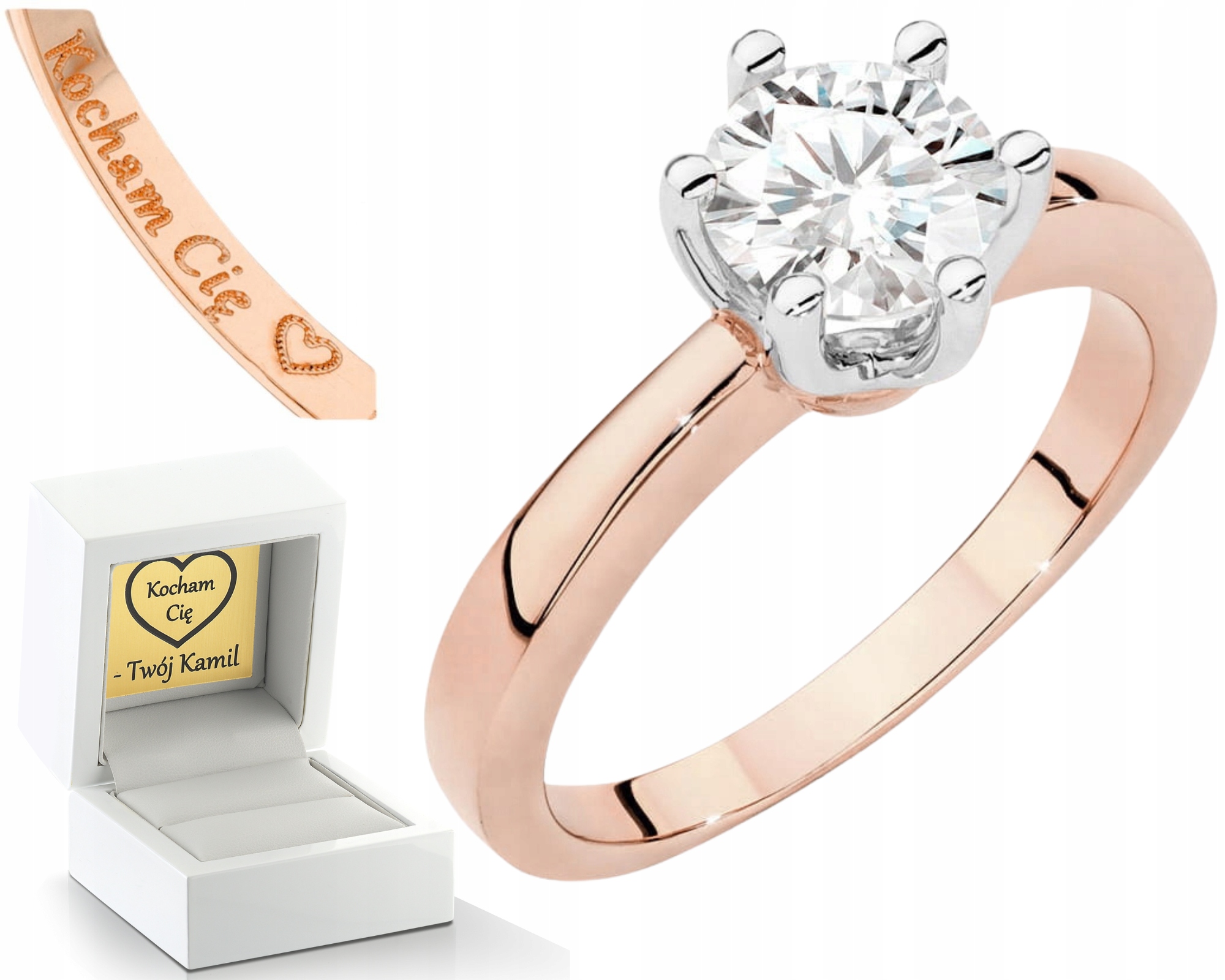 Zlatý Prstýnek Laboratorní Briliant Zásnubní Drť 585