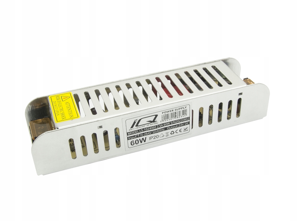 

Zasilacz Montażowy 24V DC 60W 2,5A Led Slim Taśm