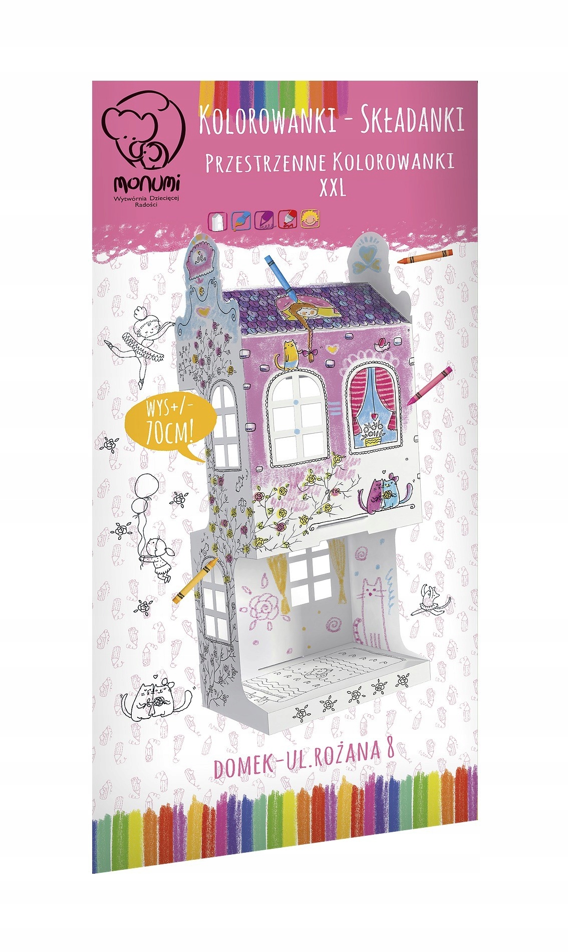 

Kolorowanka-składanka "ul.Różana 9"