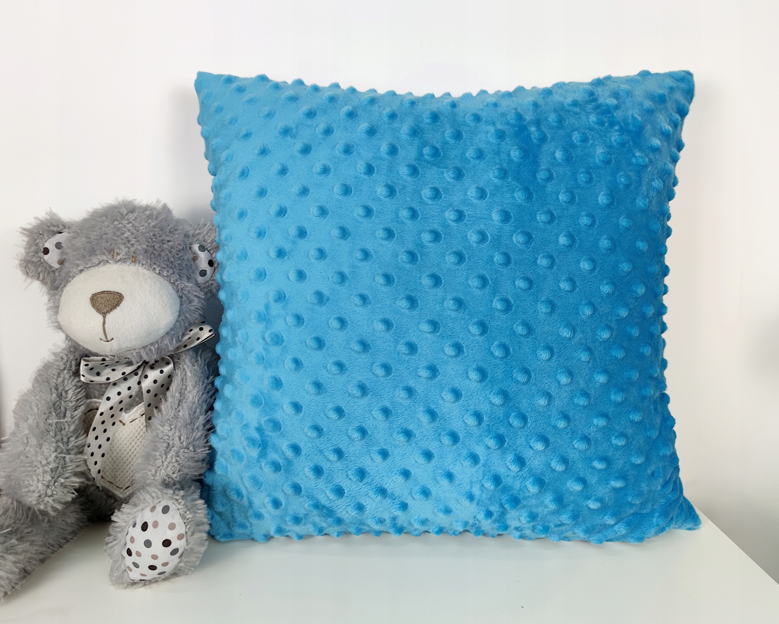 

Poszewka velvet Minky 40x40 produkt polski turkus