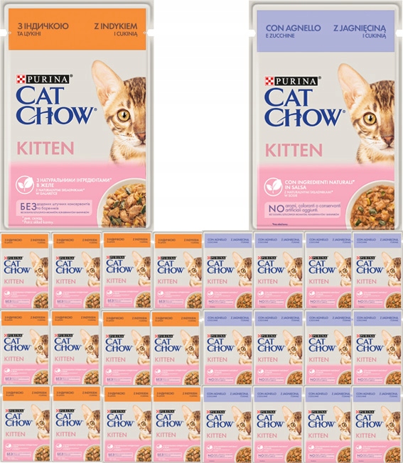 Levně Cat Chow krůtí krůta koťata s krůtím masem 24x85g
