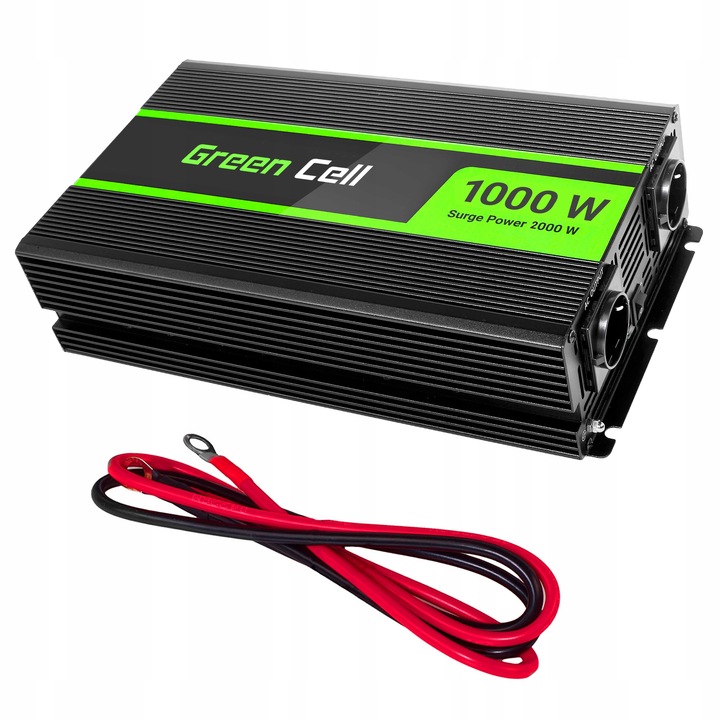 Měnič Napětí 12V 230V 1000W 2000W Inverter Do Auta Pro Čistý Sinus Usb