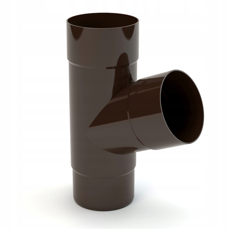 TRÓJNIK do rury spustowej PVC GAMRAT 110 mm BRĄZ