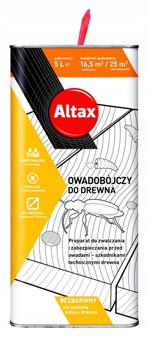 

Altax Hylotox Preparat Owadobójczy Do Drewna 5L
