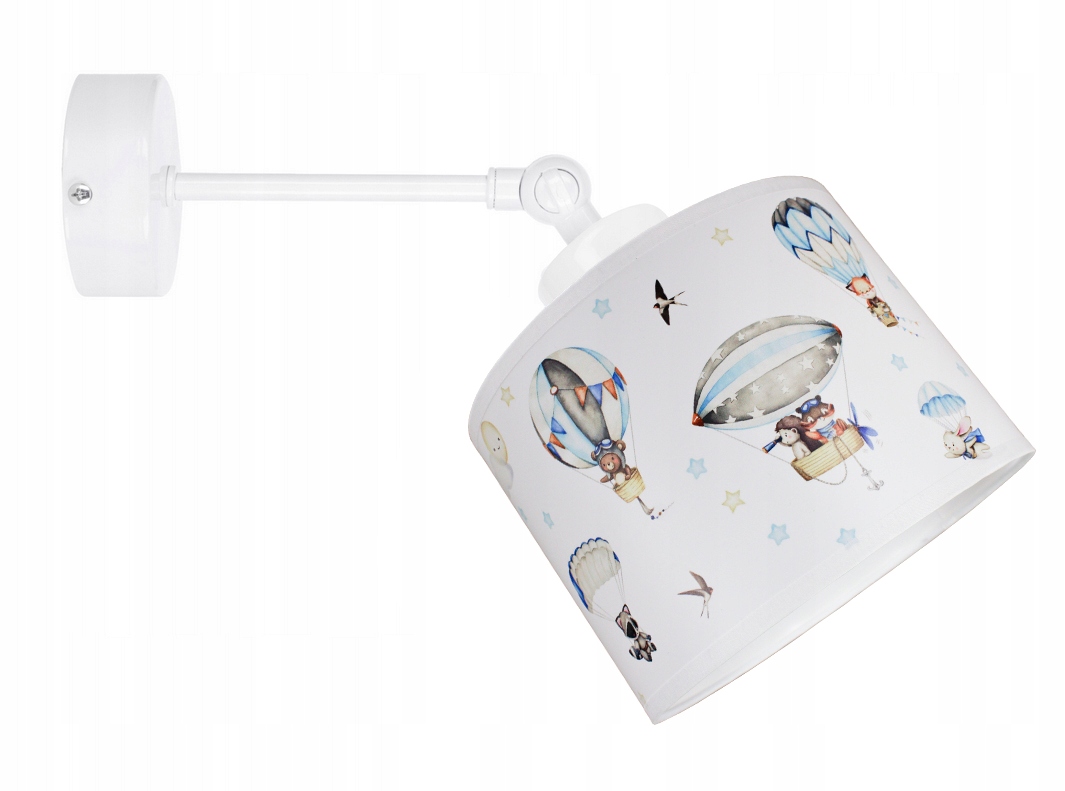 Kinkiet ścienny lampa ścienna BALONY kinkiety lampa ścienny abażur biały