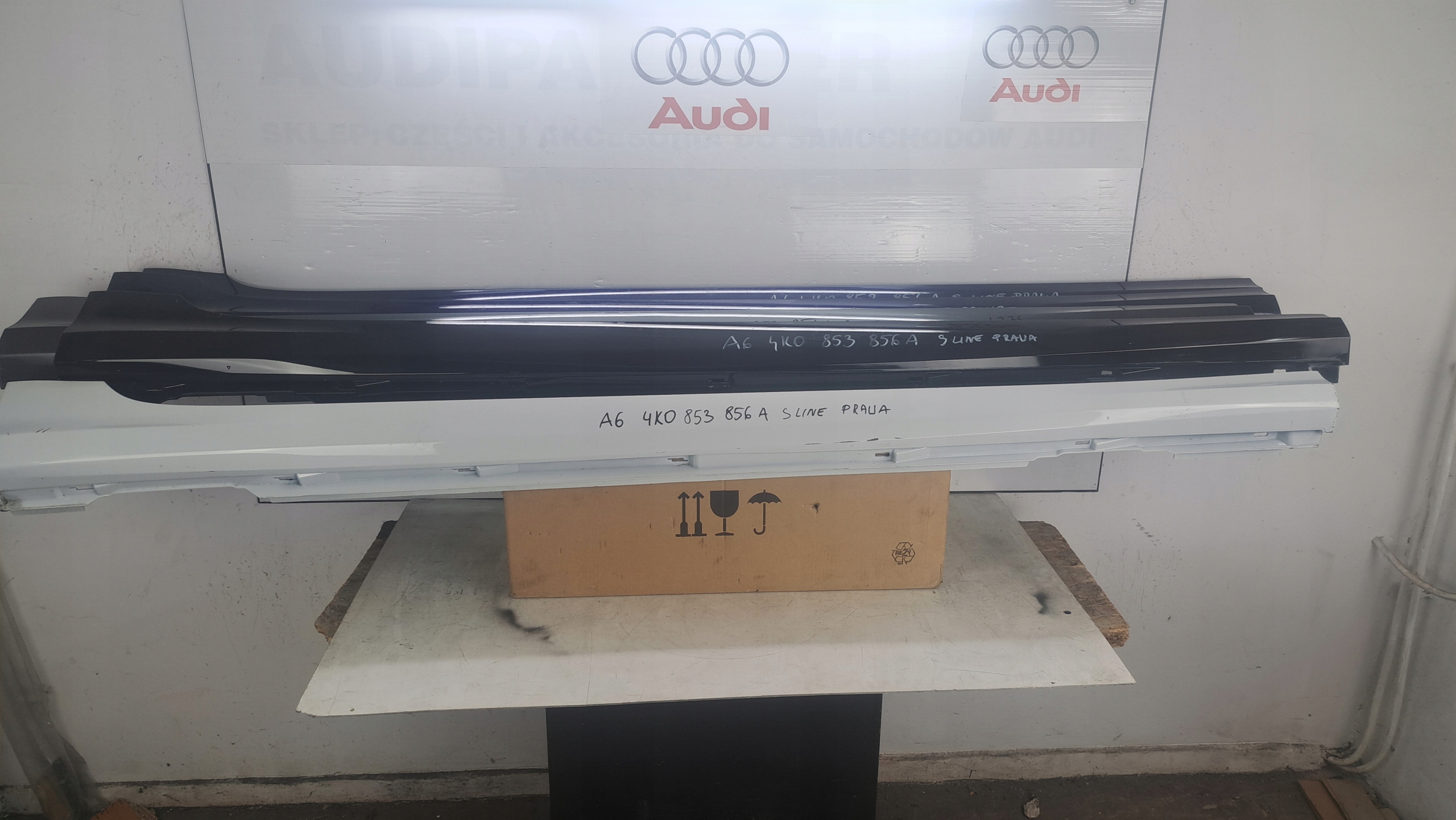 OSŁONA PROGU PRÓG LISTWA PROGOWA AUDI A6 S6 S-LINE C8 4K 4K0 4K9 2019-2023