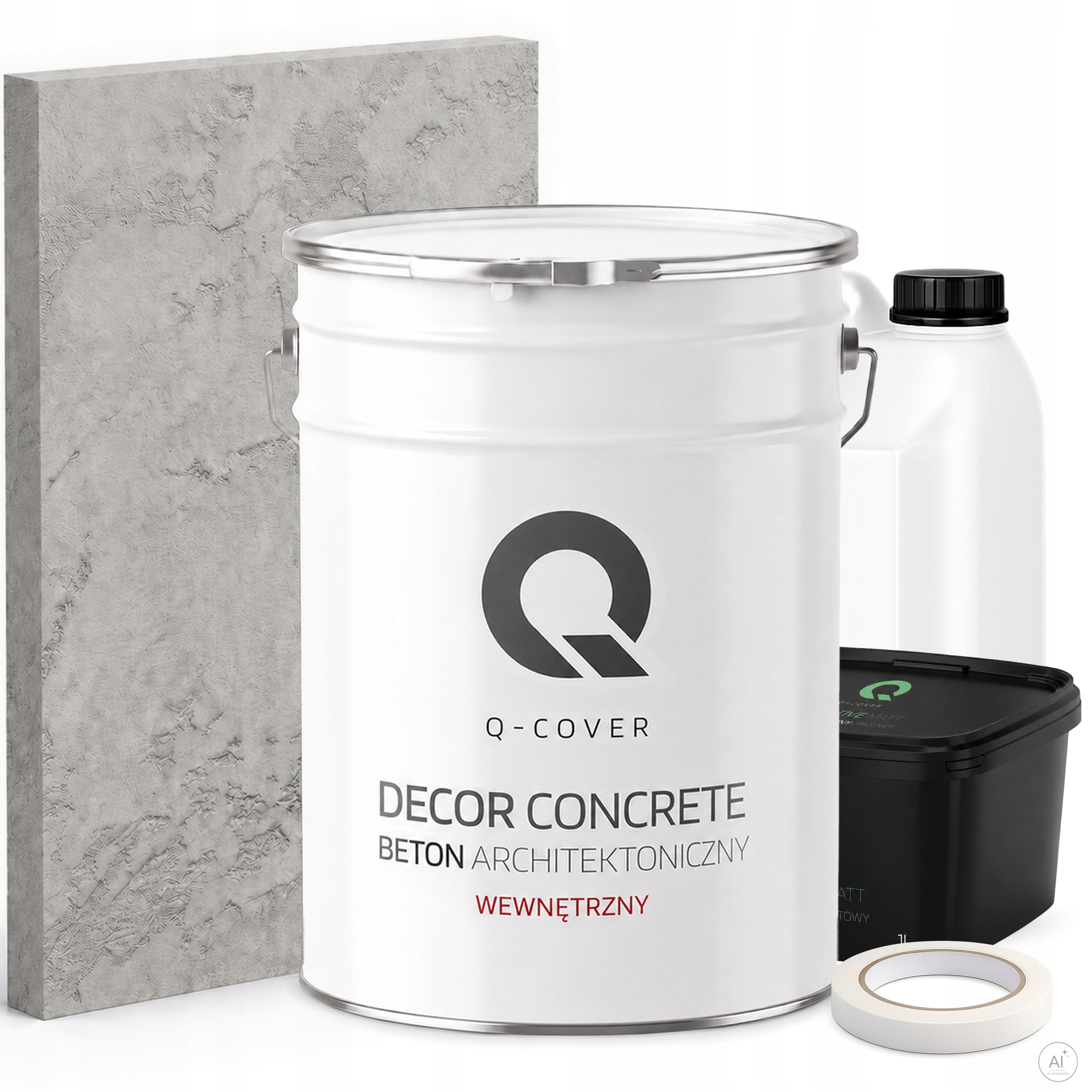 Vnitřní Architektonický Beton Set Šedý Přírodní F275 19kg 10m2