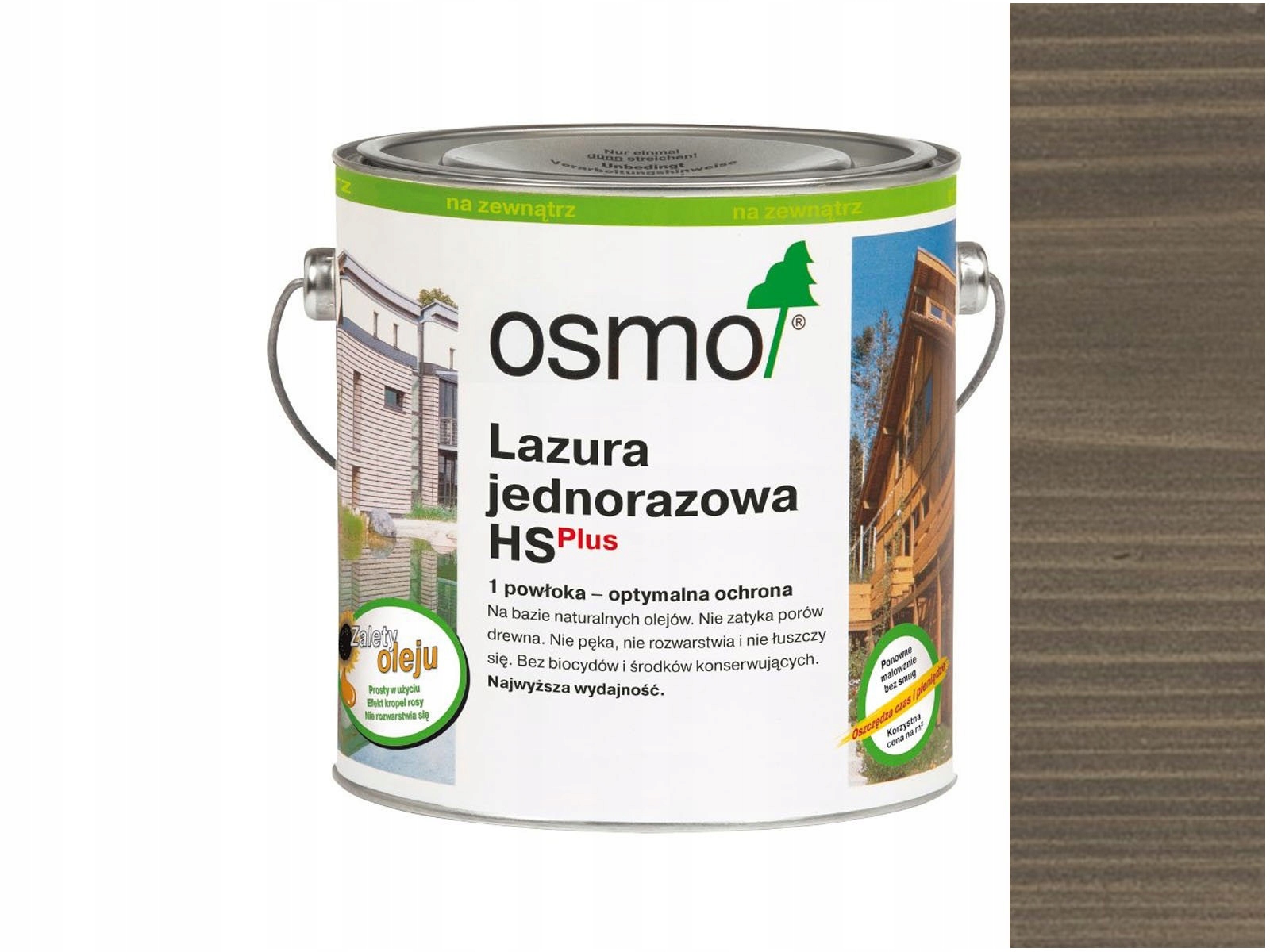 

Osmo Lazura Jednorazowa 9207 Kwarcowy Szary 750ml