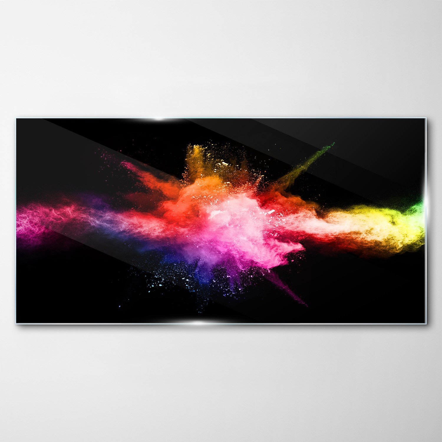 

Obraz z nadrukiem szklany Kolorowy pył 100x50 cm