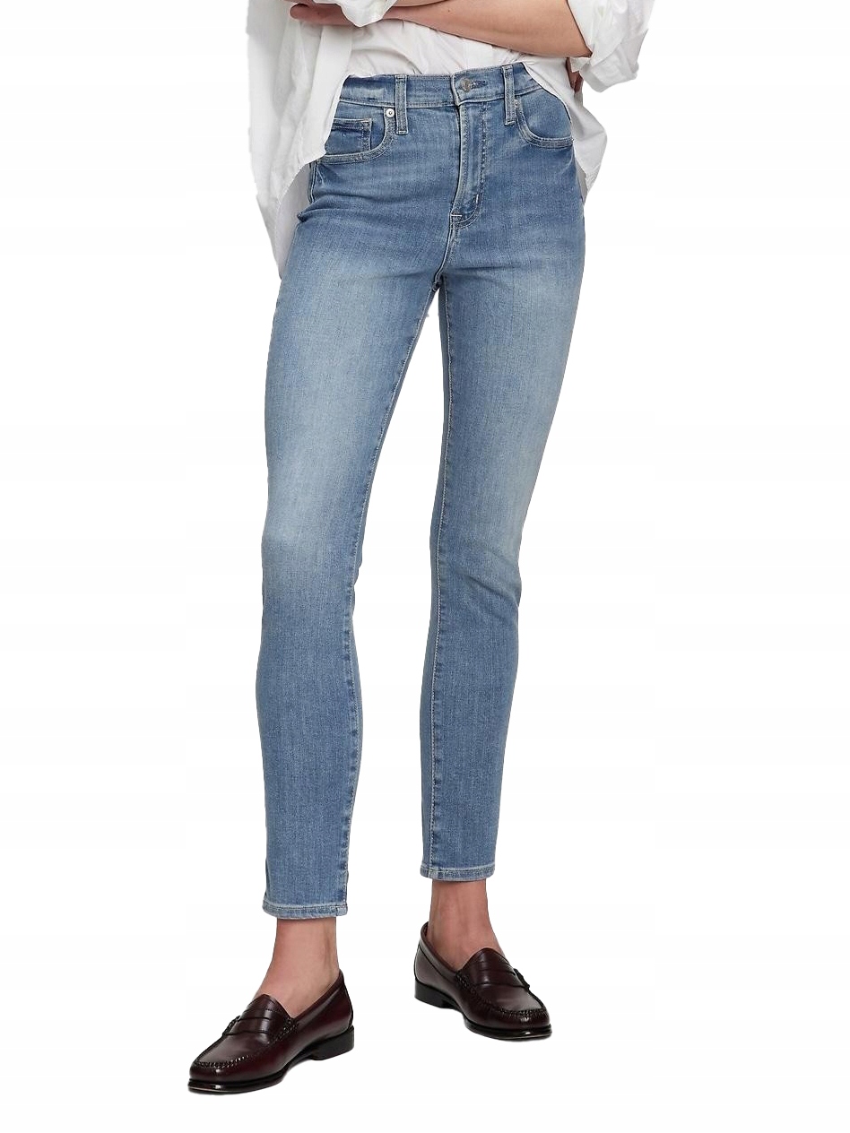 Gap Džíny skinny high rise billy modrá