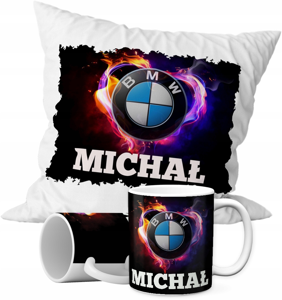 

Zestaw Fana Bmw Kubek 330 Ml+poduszka+imię