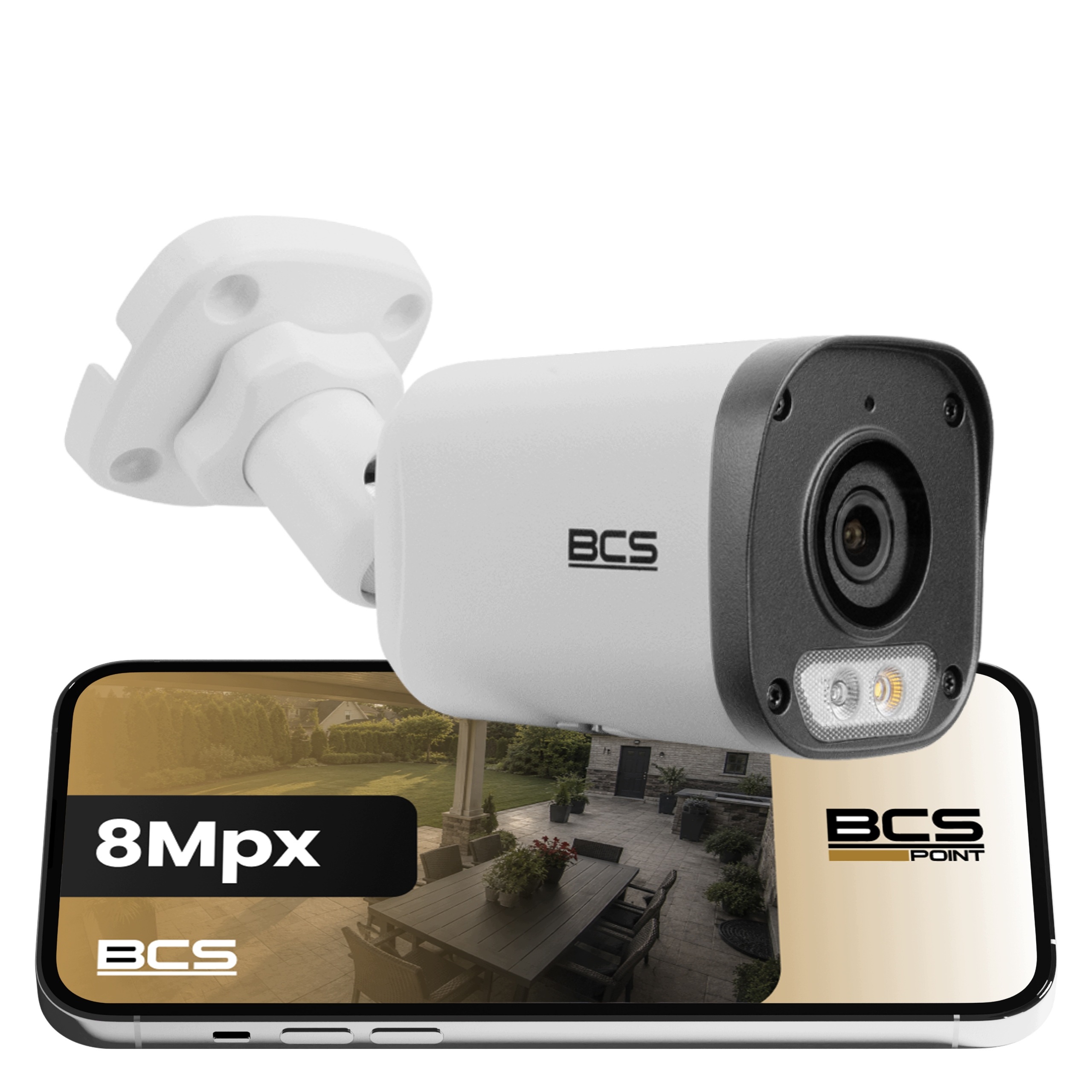Ip kamera BCS-P-TIP18FSR3L3-Ai(2) 8Mpx 4K PoE Ai IR30m Wdr mikrofon IP67