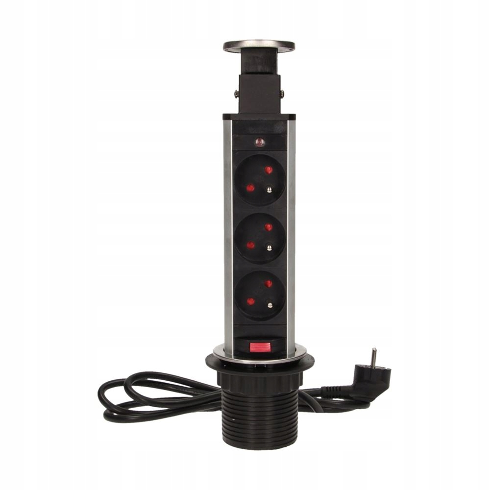 Zásuvka zapuštěná do pracovní desky 3x250V Ac OR-AE-1348