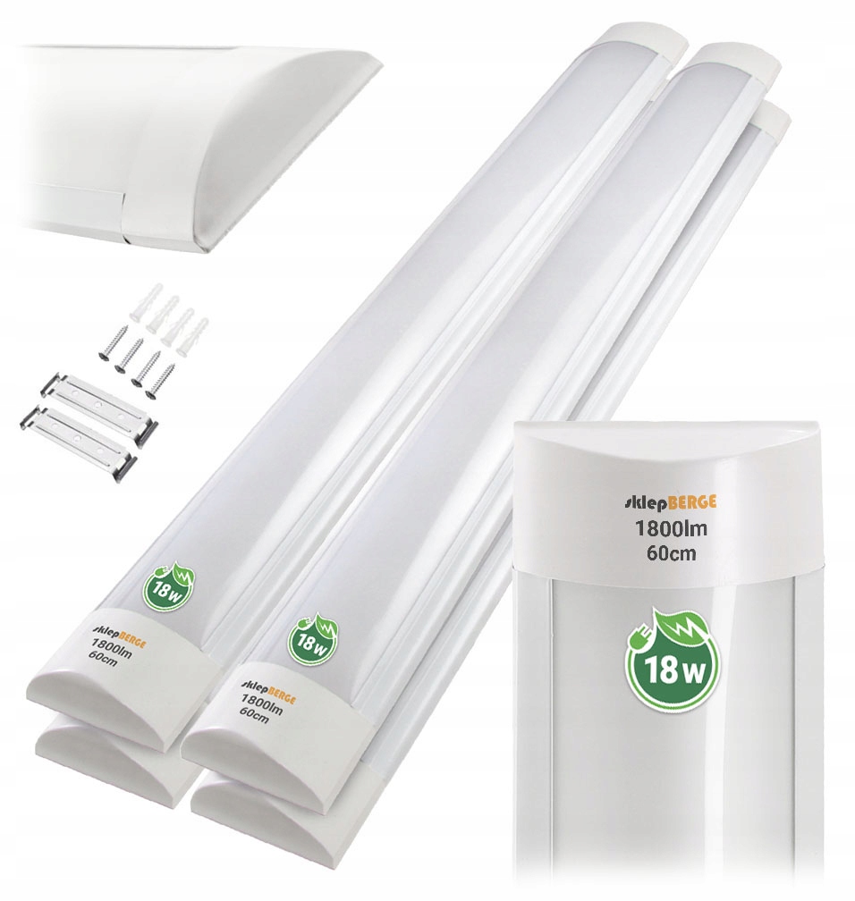 

4x Lampa Led Panel 60cm do Garażu Warsztatu 18W