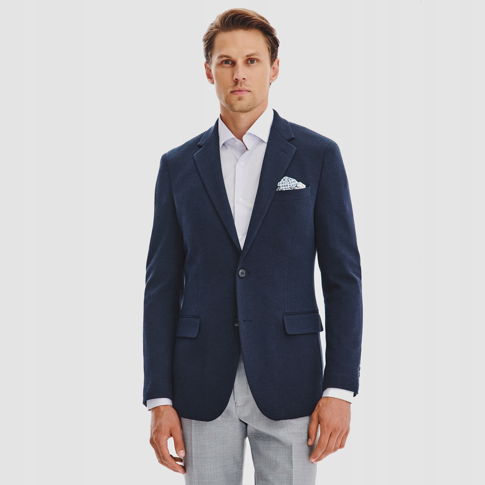 Pánská tmavě sako se strukturovaným vzorem Pako Lorente vel 60